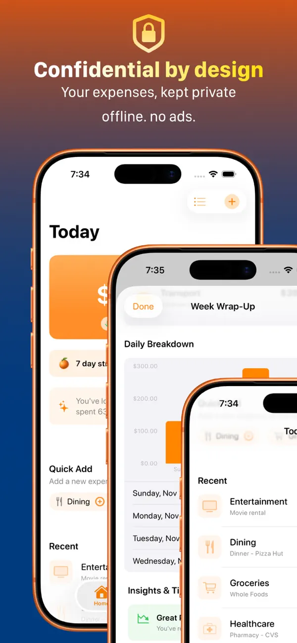 Kumquat privacy and Week Wrap-Up screenshot